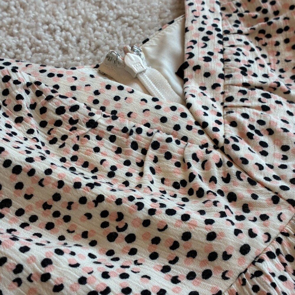 Express Cream/Black/Pink Adjustable Straps Maxi Summer Dress - Picture 4 of 15
